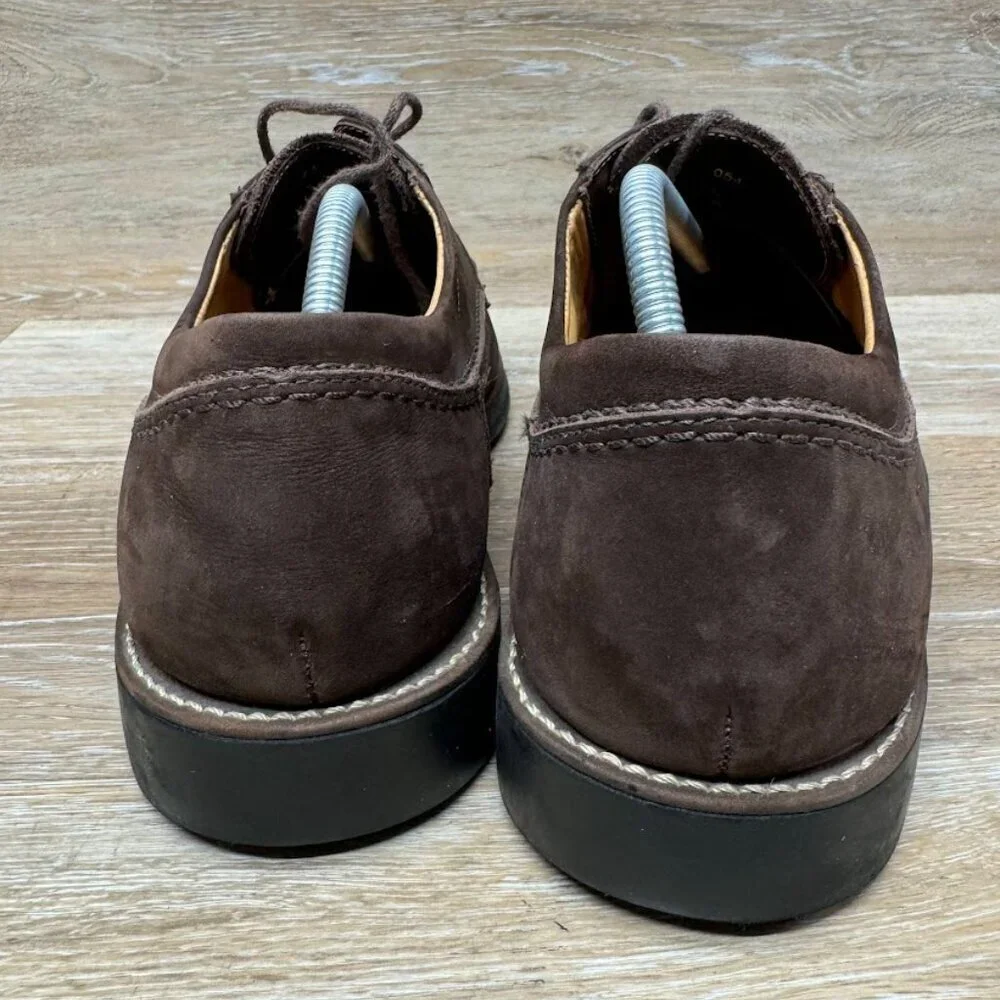 Sandro Moscoloni Brown Suede Derby Shoes Men's Size 11
